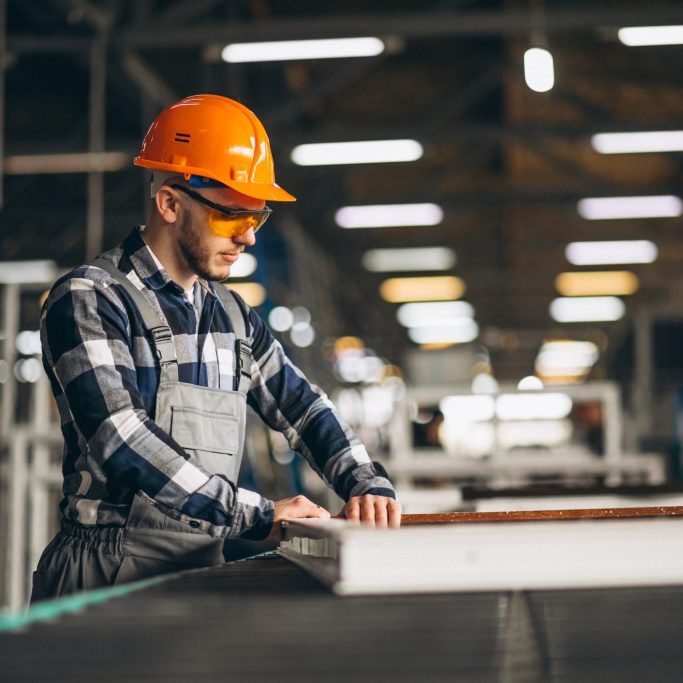 Male worker at a factory Male worker at a factory